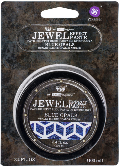 Finnabair Art Extravagance Jewel Texture Paste 100ml Jar-Blue Opals AEJTP-68786 - 655350968786