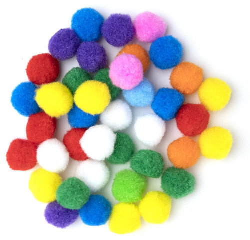 6 Pack CousinDIY Pom-Poms 1" 20/Pkg-Multi-Colored POM1IN-00778