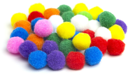 6 Pack CousinDIY Pom-Poms 1" 20/Pkg-Multi-Colored POM1IN-00778