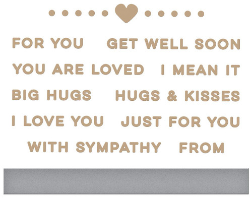 Spellbinders Glimmer Hot Foil Plates By Yana Smakula-Tiny Sentiments -GLP250