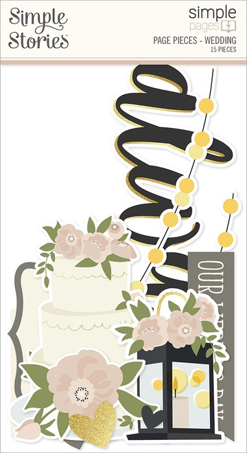3 Pack - Simple Stories Simple Pages Page Pieces-Wedding - SSSPPP-15912 3 Pack - Simple Stories Simple Pages Page Pieces-Wedding - SSSPPP-15912
