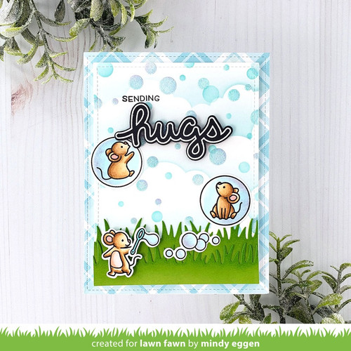 Lawn Fawn Clear Stamps 4"X6"-Bubbles Of Joy LF2500