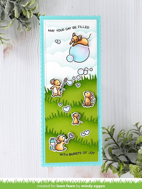 Lawn Fawn Clear Stamps 4"X6"-Bubbles Of Joy LF2500