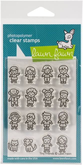 Lawn Fawn Clear Stamps 3"X4"-Tiny Friends LF2506 - 789554573450