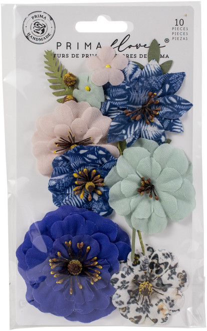3 Pack Prima Marketing Mulberry Paper Flowers-Natural Beauty/Nature Lover 652968 - 655350652968