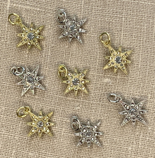 Jewelry Made By Me Charms 8/Pkg-Stars - 22190109