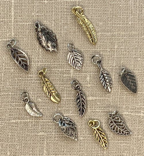 Jewelry Made By Me Charms 12/Pkg-Leaves - 22190121