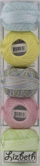 Handy Hands Lizbeth Specialty Pack Cordonnet Cotton Size 10-Pastel Assortment 5/Pkg - NP61-10 - 769826610106