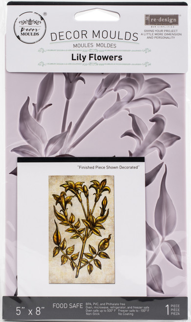 Prima Marketing Re-Design Mould 5"X8"X8mm-Lily Flowers 650483 - 655350650483
