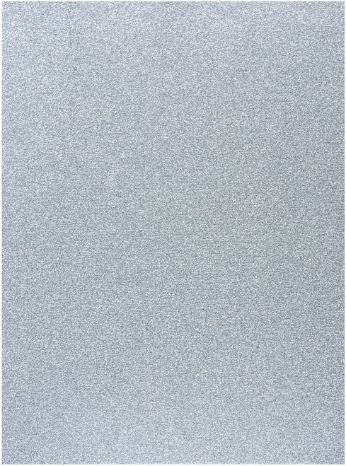 6 Pack - CousinDIY Glitter Foam Sheet 9"X12" 2mm-Silver - 5A002F89-571