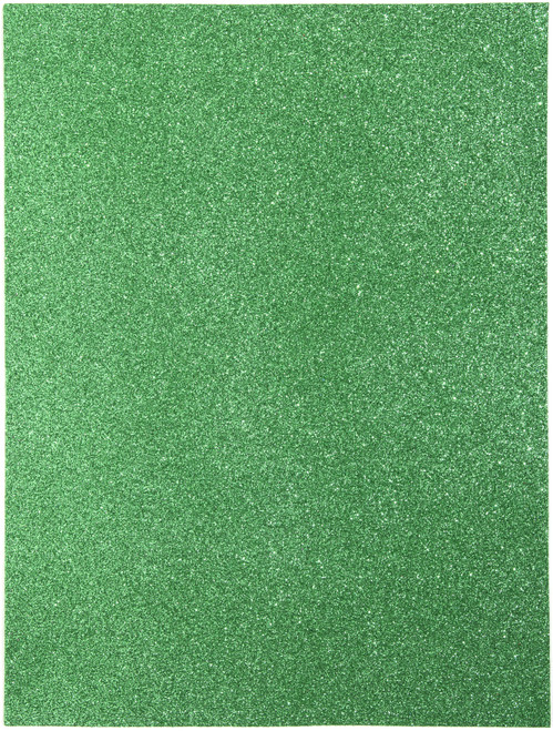6 Pack - CousinDIY Glitter Foam Sheet 9"X12" 2mm-Green - A50026MD-588 - 191648094756