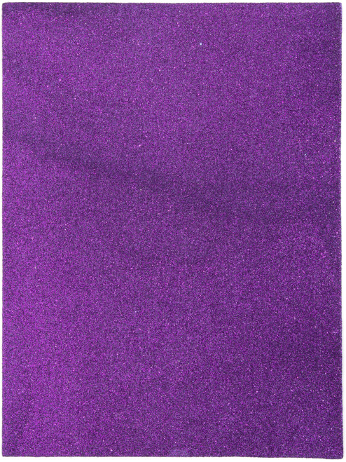 6 Pack - CousinDIY Glitter Foam Sheet 9"X12" 2mm-Purple - A50026LY-596 - 191648094794