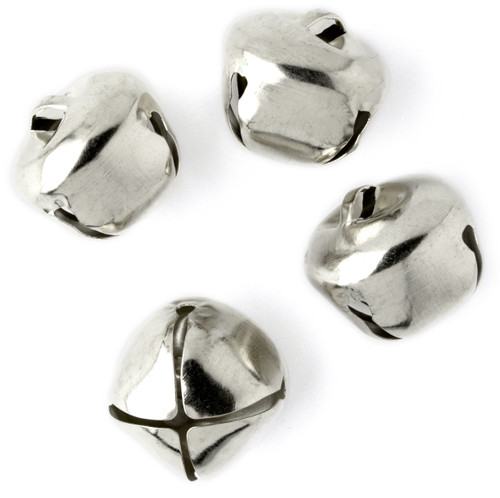 6 Pack - CousinDIY Jingle Bells 1.375" 4/Pkg-Silver - 40000629-627