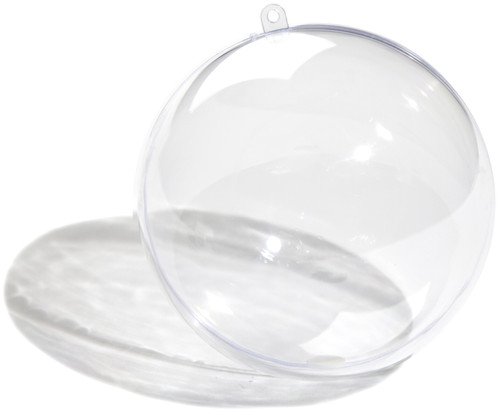 6 Pack - CousinDIY Plastic Hanging Ball Ornament 60mm-Clear - 40000678