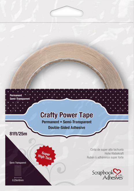 Scrapbook Adhesives Crafty Power Tape Refill-.25"X81' 01407-10 - 093616014073