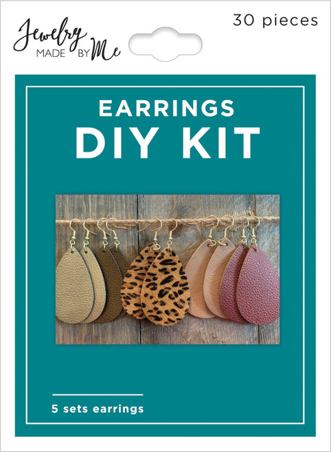 Jewelry Made By Me Leather Earring Kit- - 42009103