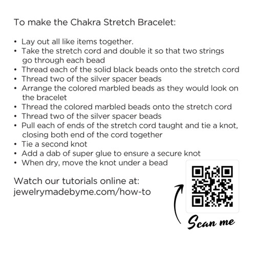 Jewelry Made By Me Chakra Bracelet Kit- - 42009105