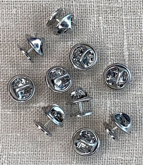 Jewelry Made By Me Tie Tack Pin Back 10/Pkg-Silver - 22190178