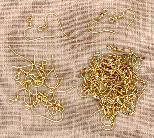 Jewelry Made By Me Earwire Fish Hook 56/Pkg-Gold 22190224