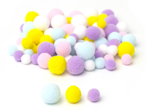3 Pack - CousinDIY Pom-Pom Variety Pack 100/Pkg-Spring - A50026M0-808 3 Pack - CousinDIY Pom-Pom Variety Pack 100/Pkg-Spring - A50026M0-808