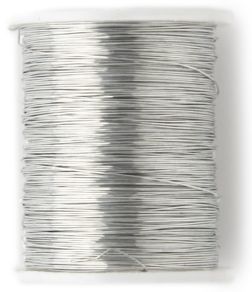 6 Pack CousinDIY Beading Wire 28 Gauge 40yd-Silver 40000926