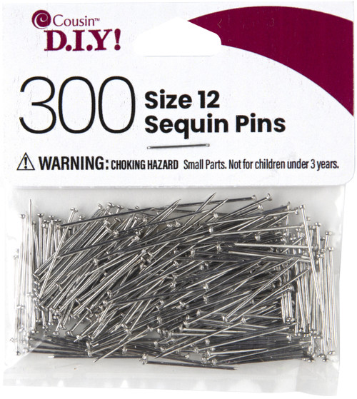 6 Pack CousinDIY Sequin Pins -Silver 40000704 - 191648095463