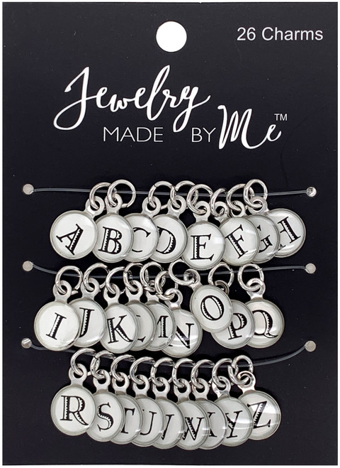 Jewelry Made By Me Charms 26/Pkg-Alphabet 22190108 - 842702146651