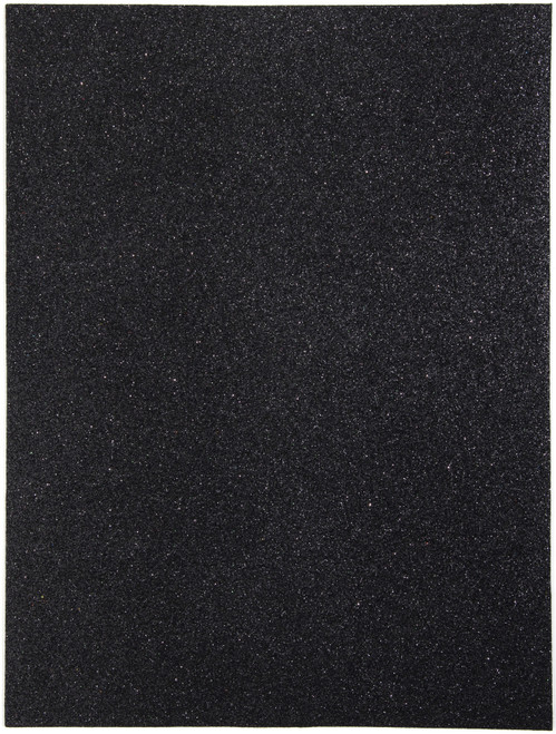 6 Pack - CousinDIY Glitter Foam Sheet 9"X12" 2mm-Black - 5A002F6C-579 - 191648094688