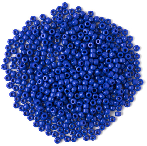 3 Pack CousinDIY Pony Beads 6mmx9mm 1,000/Pkg-Opaque Blue A50026M9-833