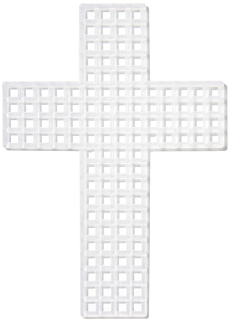 12 Pack Cousin Plastic Canvas Shape 7 Count 3" 10/Pkg-Crosses Clear 40000734