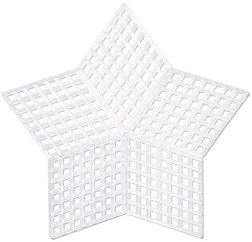 12 Pack Cousin Plastic Canvas Shape 7 Count 3.25" 10/Pkg-Stars Clear 40000735