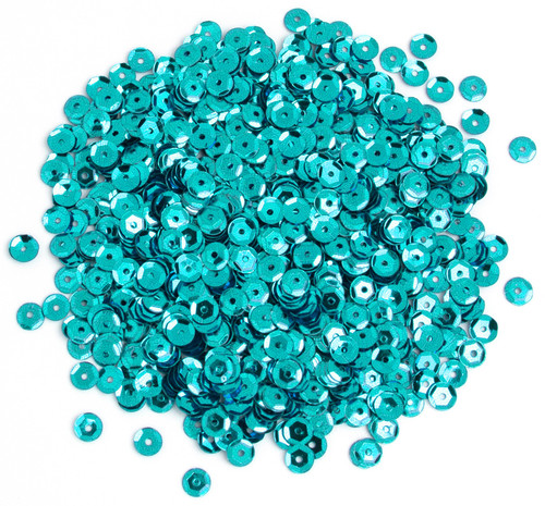 12 Pack CousinDIY Cupped Sequins -Turquoise Peacock SQU40000-877 - 191648096712