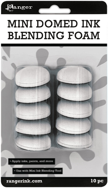 Ranger Mini Domed Ink Blending Foams 10/Pkg-For IBT40965 - IBT77176 - 789541077176