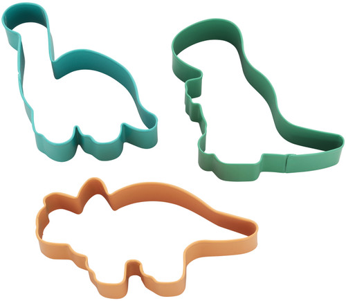 Wilton Cookie Cutter 3/Pkg-Dinosaurs 23080292