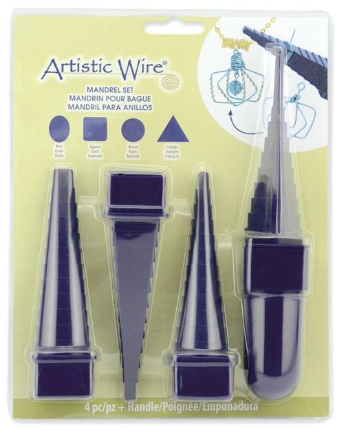 3 Pack - Artistic Wire Mandrel Set 4/Pkg-With Handle - 228S-480 - 035926131385