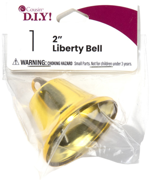 6 Pack - CousinDIY Liberty Bell 2" 1/Pkg-Gold - 40000453 - 191648093780