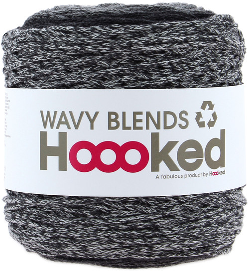 Hoooked Wavy Blends Yarn-Anthracite Stone - WAVYBLND-09 - 87198748322438719874832243