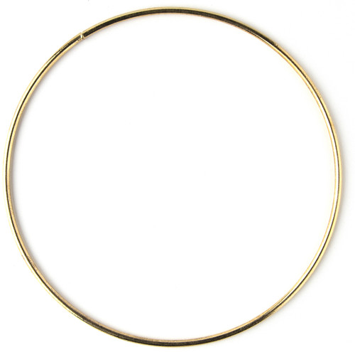 6 Pack CousinDIY Metal Macrame Ring 5"-Gold 40000652