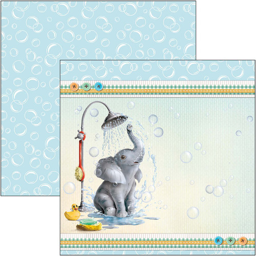 Ciao Bella Double-Sided Paper Pad 90lb 6"X6" 24/Pkg-My First Year, 12 Designs/2 Each CBQ042