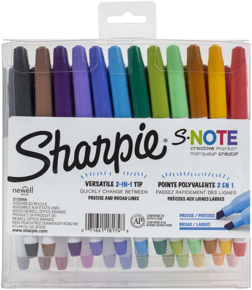 Sharpie S Note Chisel Tip Highlighter Marker 24/Pkg-Assorted -2117330
