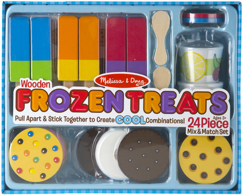 Melissa & Doug Play Food Frozen Treats Set-24 Pieces MD9869 - 000772098694