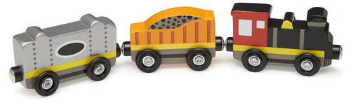 Melissa & Doug Wooden Train Cars- - MD5186