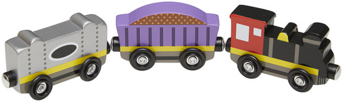 Melissa & Doug Wooden Train Cars- - MD5186 Melissa & Doug Wooden Train Cars- - MD5186