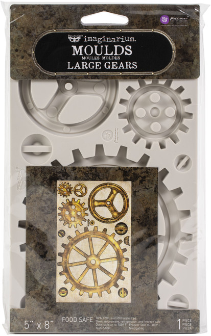 Finnabair Decor Moulds 5"X8"-Large Gears - 968939 - 655350968939