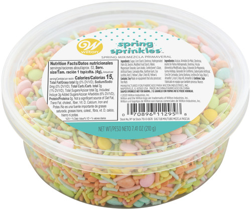 Wilton Sprinkles Tub 6.7oz-Easter Brights W7100678 - 070896112958