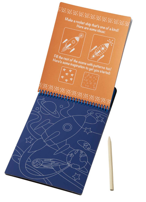 Melissa & Doug On The Go Scratch Art Color Reveal Pad-Vehicles - MDRV-9141 Melissa & Doug On The Go Scratch Art Color Reveal Pad-Vehicles - MDRV-9141