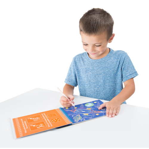 Melissa & Doug On The Go Scratch Art Color Reveal Pad-Vehicles - MDRV-9141 Melissa & Doug On The Go Scratch Art Color Reveal Pad-Vehicles - MDRV-9141