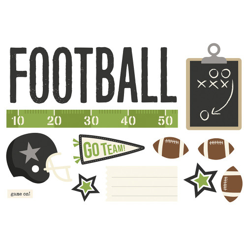Simple Stories Simple Pages Page Pieces-Football - SSSPPP-15936 - 810046694985