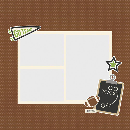 Simple Stories Simple Pages Page Pieces-Football - SSSPPP-15936 Simple Stories Simple Pages Page Pieces-Football - SSSPPP-15936