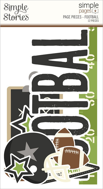 Simple Stories Simple Pages Page Pieces-Football - SSSPPP-15936 Simple Stories Simple Pages Page Pieces-Football - SSSPPP-15936